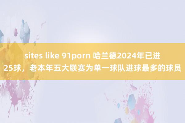 sites like 91porn 哈兰德2024年已进25球，老本年五大联赛为单一球队进球最多的球员