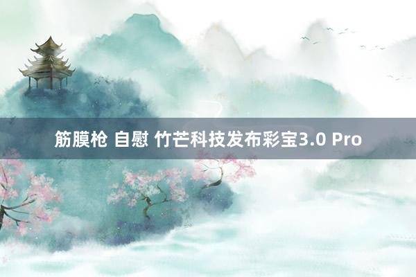 筋膜枪 自慰 竹芒科技发布彩宝3.0 Pro